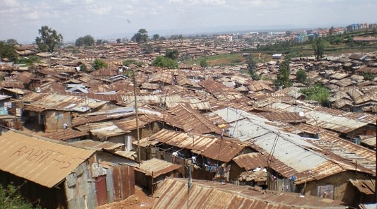Kibera slum in Nairobi.