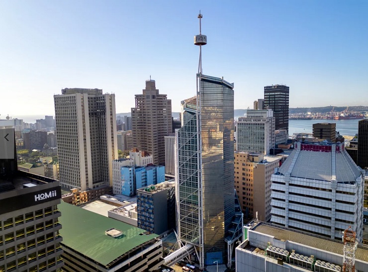 88 on Field, a commercial skyscraper in Durban’s central business district, South Africa.