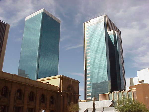 KwaDukuza eGoli Hotel Tower 1, a high-rise hotel tower in Johannesburg’s central business district, South Africa.