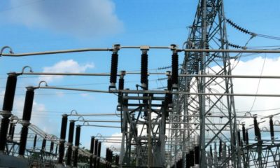 A sub-station on an electrical power grid.