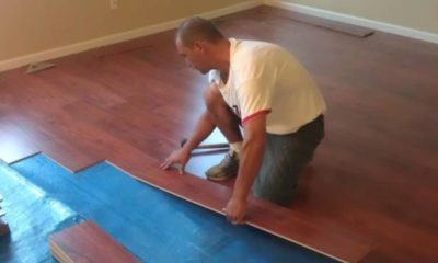 Wooden flooring installation