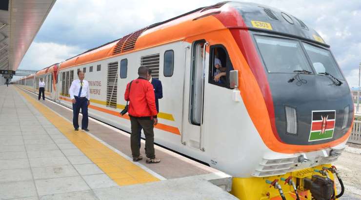 Train Nairobi terminus.
