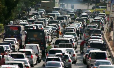 A traffic jam in Nairobi.