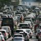 A traffic jam in Nairobi.