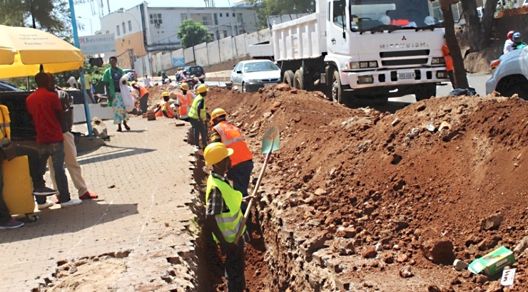 Kigali road construction project.