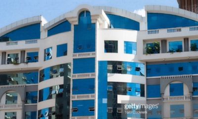 modern office block in Nairobi.