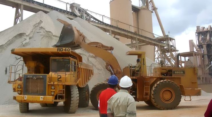 Tanga cement factory in Tanzania.