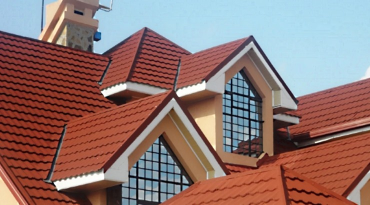 Roofing tiles in Kenya.