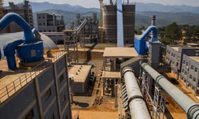 A cement factory in Rwanda.