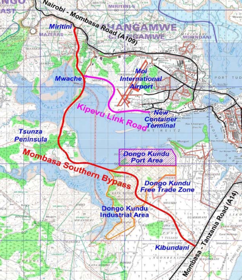 Dongo Kundu Bypass map.