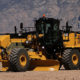A motor grader.