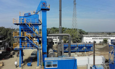 Asphalt mixing plant.