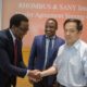 Xiang Wenbo, Evanson Githinji (centre)Bernard Kairu