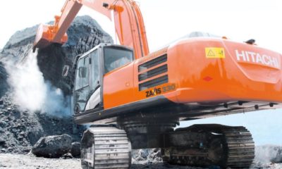 A Hitachi excavator
