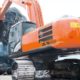 A Hitachi excavator
