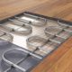 A radiant heated floor