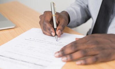 Signing a contract