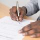 Signing a contract