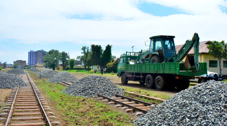 Rehabilitation of the Nairobi–Nanyuki railway. PHOTO | KENYA RAILWAYS