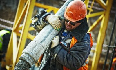 Workers at a construction site.