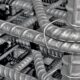 Reinforced steel bars.
