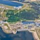 The Dniester hydroelectric power project.