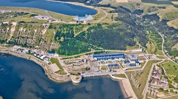 The Dniester hydroelectric power project.