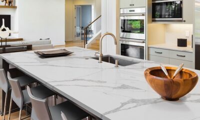 A quartz countertop.