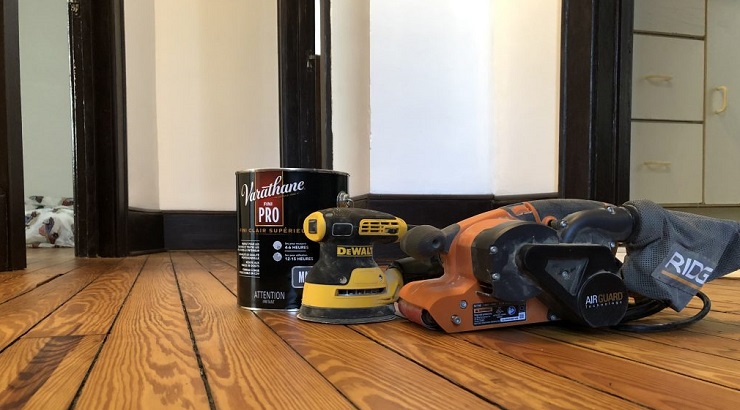Refinished Hardwood Floors In 6 Easy, How To Get Rid Of Lap Marks On Hardwood Floors