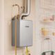 A tankless water heater.