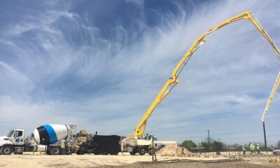 Boom concrete pump
