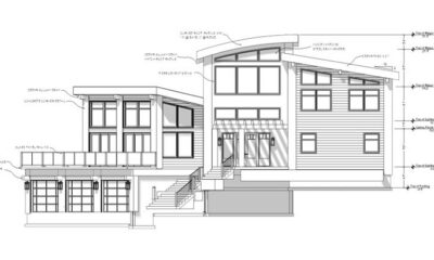 Front elevation drawing