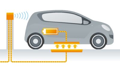 Wireless charging vehicle