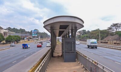 Incomplete BRT station on Thika Road.