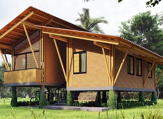 A 60sqm bamboo house. (Photo: Courtesy)