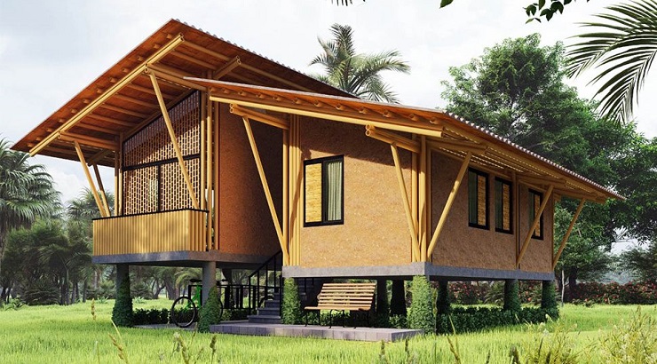A 60sqm bamboo house. (Photo: Courtesy)