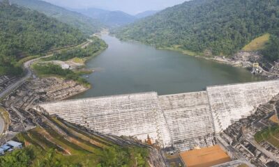 A hydropower dam.