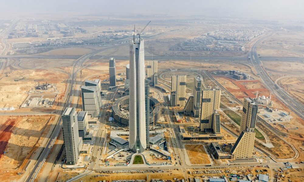 Iconic Tower rising above the skyline of Egypt’s New Administrative Capital.