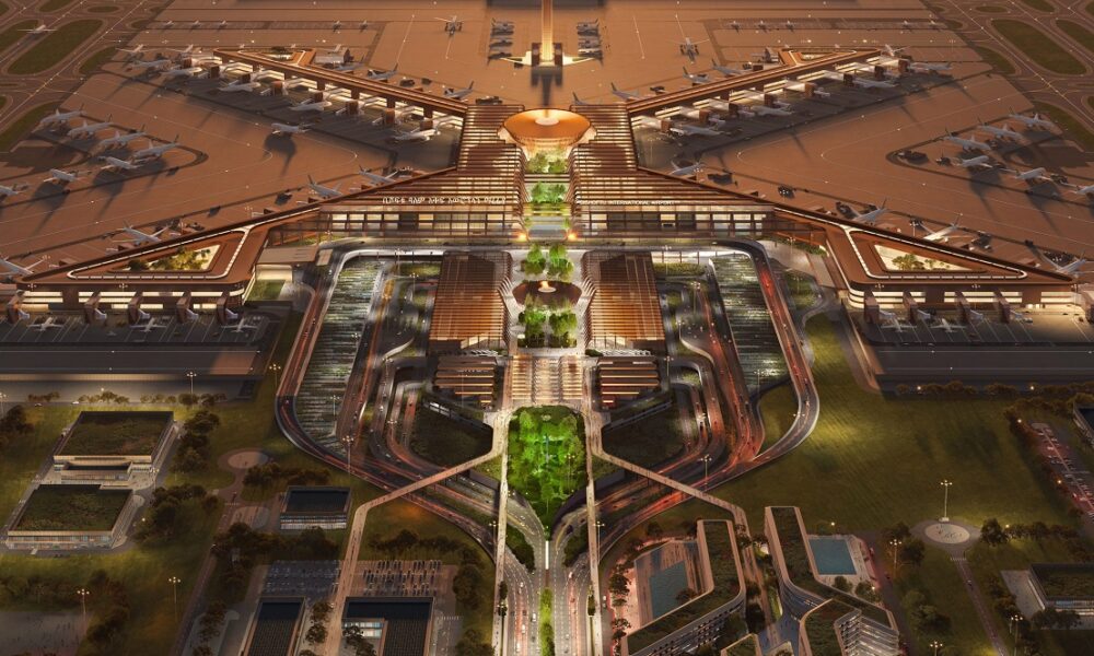 Artist impression of the proposed Bishoftu International Airport