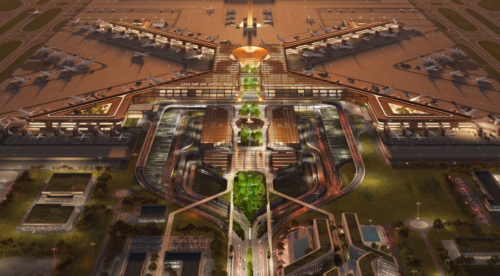 Artist impression of the proposed Bishoftu International Airport