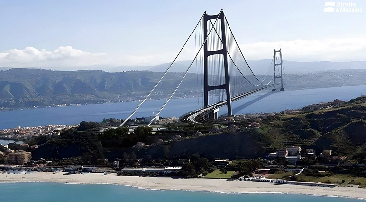Bridge over the Strait of Messina.