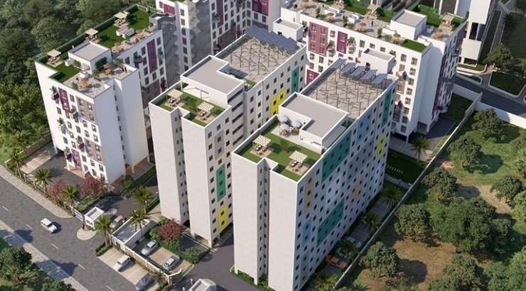 Muzi Stawi homes at Garden City, off Thika Road, Nairobi.