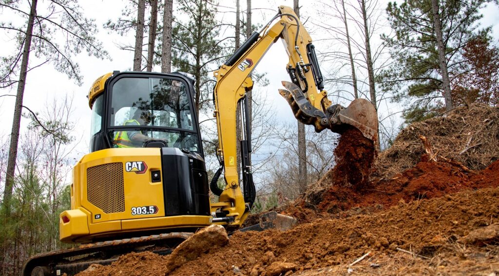 Cat 303.5 CR Mini Excavator.