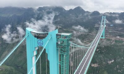 The Huajiang Grand Canyon Bridge in China.