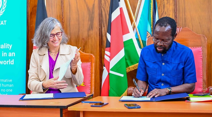 Prof Anyang’ Nyong’o and Anaclaudia Rossbach