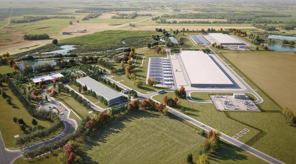Meta data center campus in Beaver Dam, Wisconsin.