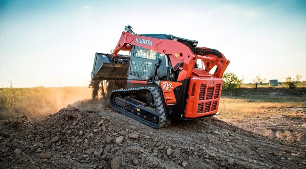 Kubota SVL65-2s compact track loader.