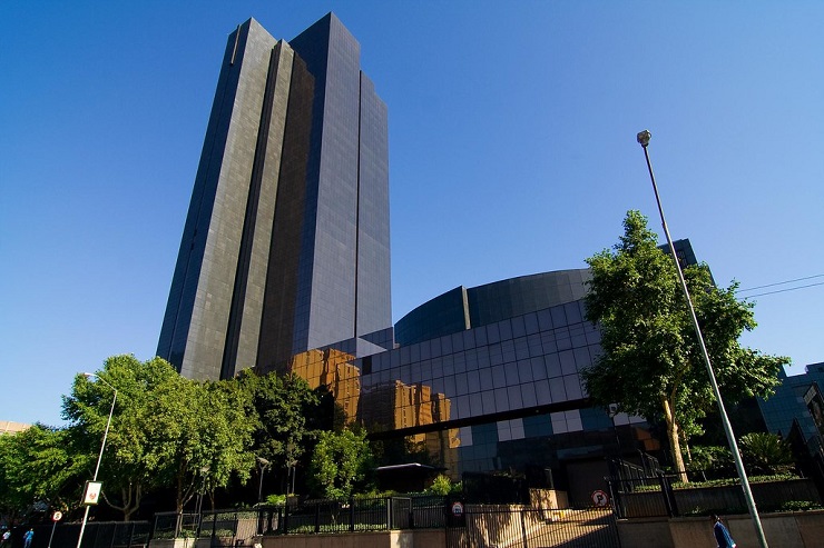 South African Reserve Bank Building, a major office tower in Pretoria, South Africa.