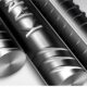 Rebar steel bars used to reinforce concrete