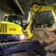Wacker Neuson mini excavator operating on a construction site